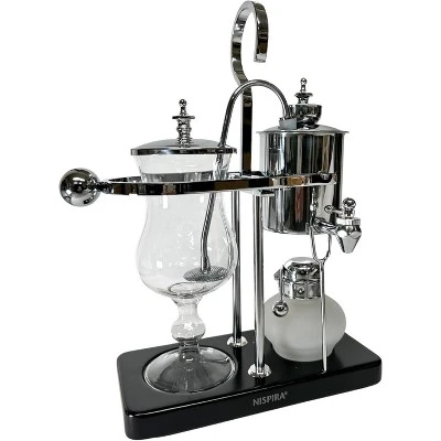 Nispira Belgium Royal Family Balance Syphon Unique Gravity Vintage Coffee Maker Vacuum Brewing System Silver 500 Ml 4 Nispira Belgium Royal Family Balance Syphon Unique Gravity Vintage Coffee Maker Vacuum Brewing System Silver 500 Ml - Image 2