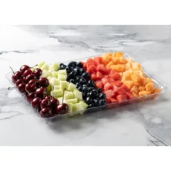 Posh Setting Clear Rectangular Serving Tray With Scalloped Edge - 4 Count -Target KitchenAid GUEST 7acc108f 75e3 4e67 bf38 18a42b28a716