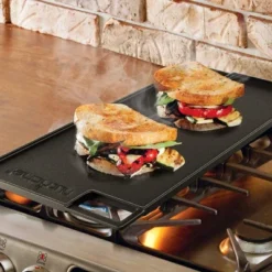 NutriChef 18'' Reversible Cast Iron Grill Pan - Flat & Grilled Cooking NCCIRG59 -Target KitchenAid GUEST 7ad71b58 d9ec 43b8 9342 3641d5e187d6