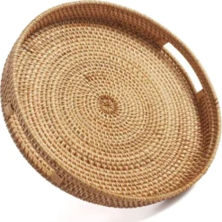BRINJOY 11.8" Round Woven Tray With Handles - Natural Rattan Coffee Table Decor, Serving Tray For Kitchen & Home 11 BRINJOY 11.8" Round Woven Tray With Handles - Natural Rattan Coffee Table Decor, Serving Tray For Kitchen & Home -Target KitchenAid GUEST 7ae691e3 7fee 4b31 a351 5696bea8bdff 1