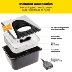 Chefman 4.5L Deep Fryer, XL Capacity, Adjustable Temperature & Timer - Stainless Steel 13 Chefman 4.5L Deep Fryer, XL Capacity, Adjustable Temperature & Timer - Stainless Steel -Target KitchenAid GUEST 7aea05b6 a418 4c25 9568 4ce457cf2c22