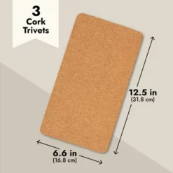 Juvale 3 Pack Rectangle Cork Trivets For Hot Dishes - Cork Placemats, Pads For Kitchen Counter, Pots, Table (12.5x6.6 In) -Target KitchenAid GUEST 7b3d014f f77d 44a6 be27 b64da22388cc