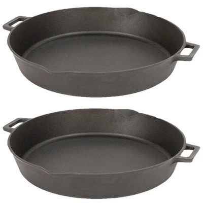 Bayou Classic 16 Inch Oven Safe Cast Iron Skillet Cooking Pot 9 Bayou Classic 16 Inch Oven Safe Cast Iron Skillet Cooking Pot - Image 7