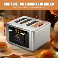 WHALL ULTRA 4 Slice Toaster, Stainless Steel Toaster With Touchscreen, Dual Control Panel, Extra Wide Slot Toaster 4 Slice 14 WHALL ULTRA 4 Slice Toaster, Stainless Steel Toaster With Touchscreen, Dual Control Panel, Extra Wide Slot Toaster 4 Slice -Target KitchenAid GUEST 7ba65c97 2a6c 4a4f 98f6 a9e95fbe4b07