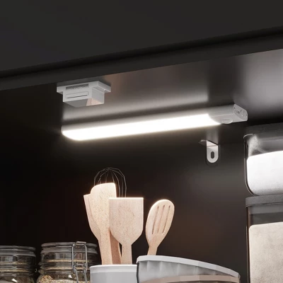 Yukimo 71" Tall Kitchen Pantry Cabinet, LED Light With Sensor, Drawer & Adjustable Shelves, Black 10 Yukimo 71" Tall Kitchen Pantry Cabinet, LED Light With Sensor, Drawer & Adjustable Shelves, Black - Image 8