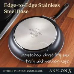 Anolon X 8.5" And 10" Hybrid Nonstick Induction Frying Pan Se Charcoal Gray -Target KitchenAid GUEST 7bef03c8 c96c 4d6b 8f5d 52fee27e386e