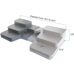 5 Star Super Deals 2 Non Slip 3 Tier Expandable Spice Rack Step Shelf Organizer - Shelf Extends 16.5" To 24.5" For Kitchen, Refrigerator, Pantry 12 5 Star Super Deals 2 Non Slip 3 Tier Expandable Spice Rack Step Shelf Organizer - Shelf Extends 16.5" To 24.5" For Kitchen, Refrigerator, Pantry -Target KitchenAid GUEST 7bf04519 0d64 403b 9e02 87afa42d4bde