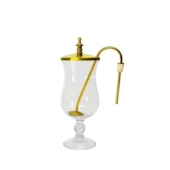 Nispira Belgium Royal Family Balance Syphon Unique Gravity Vintage Coffee Maker Vacuum Brewing System Gold With Peacock Blue Base 500 Ml -Target KitchenAid GUEST 7c3bd1cb c8ae 452e b425 3054e3917bda