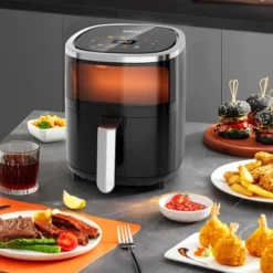 WHALL Air Fryer, 4QT Touchscreen Air Fryers With View Window, Air Fry, Bake, Broil, Dehydrate, Roast, Reheat, 12 Presets, Less Oil 18 WHALL Air Fryer, 4QT Touchscreen Air Fryers With View Window, Air Fry, Bake, Broil, Dehydrate, Roast, Reheat, 12 Presets, Less Oil -Target KitchenAid GUEST 7c505964 24d5 4a1d ab4c d00dced85040