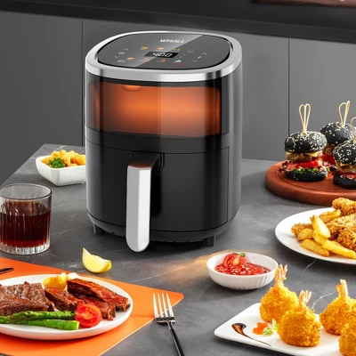 WHALL Air Fryer, 4QT Touchscreen Air Fryers With View Window, Air Fry, Bake, Broil, Dehydrate, Roast, Reheat, 12 Presets, Less Oil 9 WHALL Air Fryer, 4QT Touchscreen Air Fryers With View Window, Air Fry, Bake, Broil, Dehydrate, Roast, Reheat, 12 Presets, Less Oil - Image 7