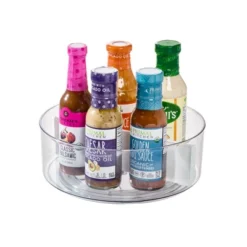 IDesign Divided 9.5-inch Lazy Susan For Kitchen Storage - Clear/White -Target KitchenAid GUEST 7c55f04d 7e67 4a0c 964f d21f13552c88
