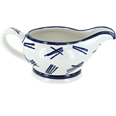 Blue Rose Polish Pottery 1258 Zaklady Gravy Boat 16 Blue Rose Polish Pottery 1258 Zaklady Gravy Boat - Image 14