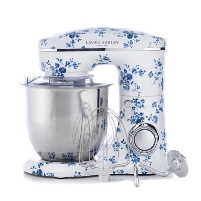 Laura Ashley 4.5L Lightweight Stand Mixer Rose: 1300W, 10 Speeds, Blue, 1-Year Warranty, 8.66" Height, 7.93 Lbs 4 Laura Ashley 4.5L Lightweight Stand Mixer Rose: 1300W, 10 Speeds, Blue, 1-Year Warranty, 8.66" Height, 7.93 Lbs - Image 2