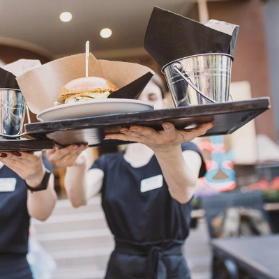 Unique Bargains Japanese Style Wood Grain Rectangular Plastic Serving Tray 1 Pc 5 Unique Bargains Japanese Style Wood Grain Rectangular Plastic Serving Tray 1 Pc - Image 3