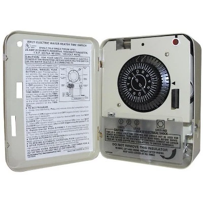 Intermatic - Indoor - Electric Water Heater Timer - 250 V - Gray 3 Intermatic - Indoor - Electric Water Heater Timer - 250 V - Gray