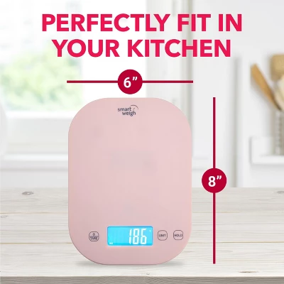 Smart Weigh Digital Food Scale - 11-pound Capacity - Pink 9 Smart Weigh Digital Food Scale - 11-pound Capacity - Pink - Image 7