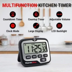 ThermoPro TM01W Kitchen Timer With Count Up And Countdown Timers For Cooking, Classroom, Exercise With LCD Screen Touch Backlight 17 ThermoPro TM01W Kitchen Timer With Count Up And Countdown Timers For Cooking, Classroom, Exercise With LCD Screen Touch Backlight -Target KitchenAid GUEST 7dacab37 f43d 42e2 8bce b8a85b6925f4