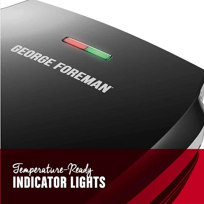 George Foreman GR340FBX 4-Serving Classic Plate Electric Indoor Grill And Panini Press, Black 6 George Foreman GR340FBX 4-Serving Classic Plate Electric Indoor Grill And Panini Press, Black - Image 4