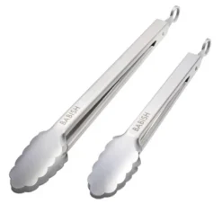 Babish 12” & 9” Locking Kitchen Tong Set, Stainless Steel -Target KitchenAid GUEST 7e582667 798f 41dc b5f6 1f1aa6587c24