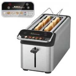 Whall® Stainless Steel Smart Toaster, 4 Slice | Projection Touchscreen, 1.5" Extra-Wide Slots, Digital Timer, Reheat & Defrost, Removable Crumb Tray 19 Whall® Stainless Steel Smart Toaster, 4 Slice | Projection Touchscreen, 1.5" Extra-Wide Slots, Digital Timer, Reheat & Defrost, Removable Crumb Tray -Target KitchenAid GUEST 7e79ee1c f8cc 4d46 85b6 c41ba13c99f2