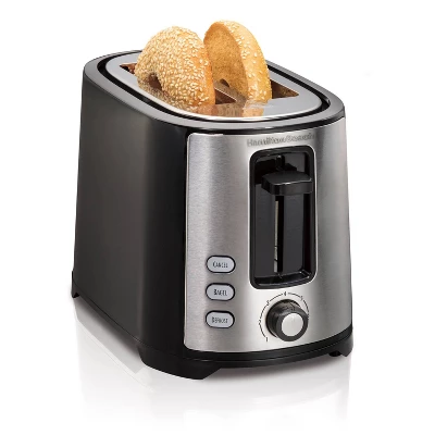 Hamilton Beach 2-Slice Toaster - Black - #22633: Metal, 750W, Compact Bread & Bagel Toaster, Easy Clean, 1-Year Warranty 4 Hamilton Beach 2-Slice Toaster - Black - #22633: Metal, 750W, Compact Bread & Bagel Toaster, Easy Clean, 1-Year Warranty - Image 2