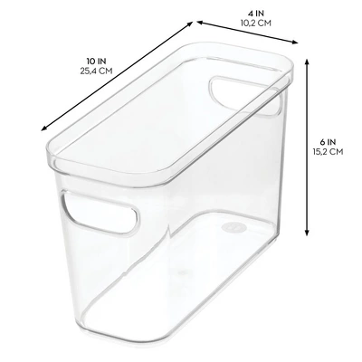 IDesign Plastic Pantry Bin For Kitchen Organizing - Set Of 4 - Clear 7 IDesign Plastic Pantry Bin For Kitchen Organizing - Set Of 4 - Clear - Image 5