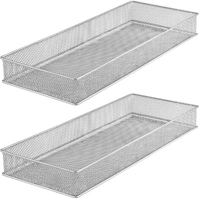 YBM Home Silver Mesh Drawer And Desk Organizer Tray, Pack Of 2 15 YBM Home Silver Mesh Drawer And Desk Organizer Tray, Pack Of 2 - Image 13