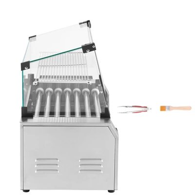 VEVOR Hot Dog Roller, 18 Hot Dog 7 Rollers, Stainless Steel Sausage Grill Cooker, 1200W Hot Dog Machine, Silver 10 VEVOR Hot Dog Roller, 18 Hot Dog 7 Rollers, Stainless Steel Sausage Grill Cooker, 1200W Hot Dog Machine, Silver - Image 8