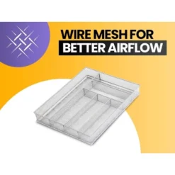 YBM Home Multi Compartment Sectional Wire Mesh Silver Drawer Organizer For Silverware And Gadgets, Pack Of 12 -Target KitchenAid GUEST 7f83cc4b 5851 4900 9f34 3fda2ad44eef