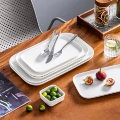 Vancasso 3 Pieces Of Rectangular Plate, White Set, Porcelain Plate Set Of Different Size -Target KitchenAid GUEST 7fa3f505 663b 48f0 bb4a d0405865619e