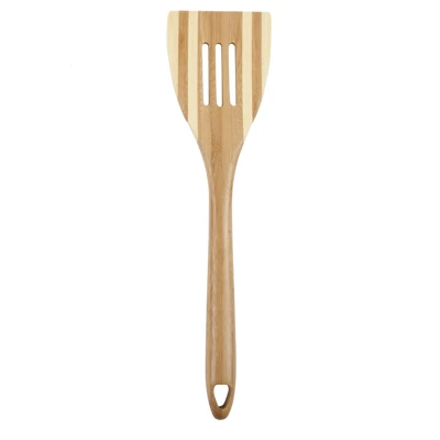 Core Kitchen Pro Chef Beige Bamboo Slotted Spatula L-12.01 W-3.15 H-0.59 3 Core Kitchen Pro Chef Beige Bamboo Slotted Spatula L-12.01 W-3.15 H-0.59