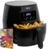 Deco Chef Digital 5.8QT Electric Air Fryer Black With 1 Year Extended Warranty