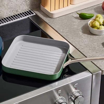 Caraway Home 11.02" Nonstick Square Grill Fry Pan 4 Caraway Home 11.02" Nonstick Square Grill Fry Pan - Image 2