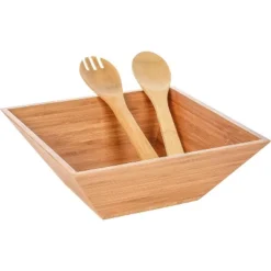 Heim Concept Bamboo Salad Bowl Set 24 Fl Oz