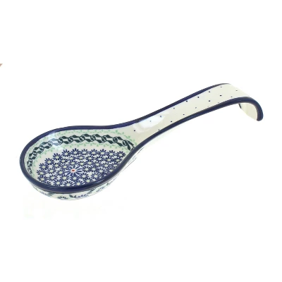 Blue Rose Polish Pottery 1178 Zaklady Large Spoon Rest 16 Blue Rose Polish Pottery 1178 Zaklady Large Spoon Rest - Image 14