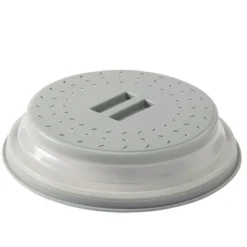 The Lakeside Collection Collapsible Microwave Splatter Guard - Collapsible Splatter Guard Gray