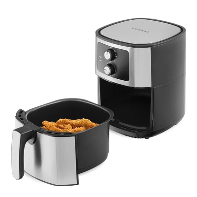 Cosmo COS-58AFAKSS 5.8 Quart Electric Hot Air Fryer With Temperature Control, Timer, Non-Stick Frying Tray, 1400W 9 Cosmo COS-58AFAKSS 5.8 Quart Electric Hot Air Fryer With Temperature Control, Timer, Non-Stick Frying Tray, 1400W - Image 7