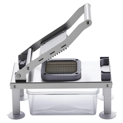 VEVOR Vegetable Chopper Mandoline Slicer, All-in-1 Food Veggie Cutter With 8 Stainless Steel Blades, Cheese Grater Onion Potato Salad Dicer, Silver 10 VEVOR Vegetable Chopper Mandoline Slicer, All-in-1 Food Veggie Cutter With 8 Stainless Steel Blades, Cheese Grater Onion Potato Salad Dicer, Silver - Image 8