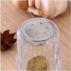 YBM Home 1.5 Ounce Salt And Pepper Shakers With Stainless Steel Lid,2-Pack