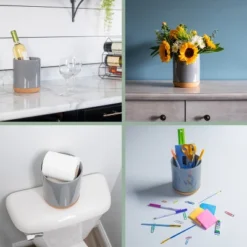 Elanze Designs Yoga Zen Calming Calm Namaste Relaxed Ceramic Cork Bottom Gray Large Capacity Utensil Holder Crock For Countertop Storage, Stylish & 8 Elanze Designs Yoga Zen Calming Calm Namaste Relaxed Ceramic Cork Bottom Gray Large Capacity Utensil Holder Crock For Countertop Storage, Stylish & -Target KitchenAid GUEST 82f46ce0 9d37 4ea9 9b9d da4090139981 9