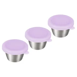 Unique Bargains Stainless Steel Picnic Travel Salad Dressing Condiment Container Cups With Lids 3 Pcs -Target KitchenAid GUEST 82fed8e5 ccea 4f38 a44a cbff9cfaa92e