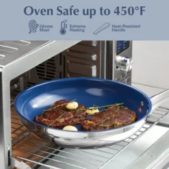 KOCH SYSTEME CS Fry Pan With Lid - Large Skillet Nonstick Frying Pan With Lid, Ceramic Coating -Target KitchenAid GUEST 832ca0ef 4459 4611 a181 4c214bde48d8