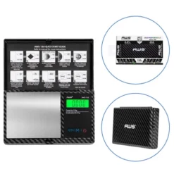 American Weigh Scales Portable Pocket Weight Scale Stainless Steel Special Edition Carbonfiber Digital Large LCD Display 150g X 0.01g -Target KitchenAid GUEST 837fae53 3ea1 4ede 8189 cfbbff36568f