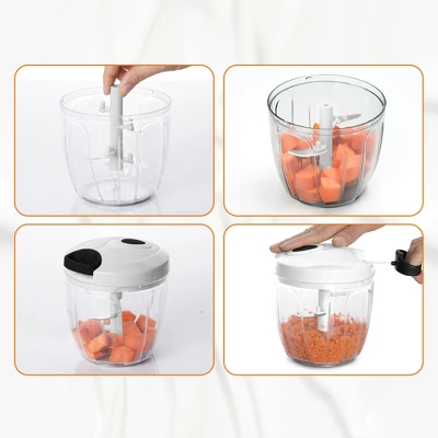 Cheer Collection Pull-String Vegetable Chopper, 30oz Manual Food Processor 9 Cheer Collection Pull-String Vegetable Chopper, 30oz Manual Food Processor - Image 7