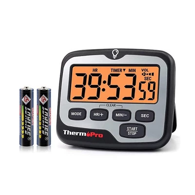 ThermoPro TM01W Kitchen Timer With Count Up And Countdown Timers For Cooking, Classroom, Exercise With LCD Screen Touch Backlight 10 ThermoPro TM01W Kitchen Timer With Count Up And Countdown Timers For Cooking, Classroom, Exercise With LCD Screen Touch Backlight - Image 8