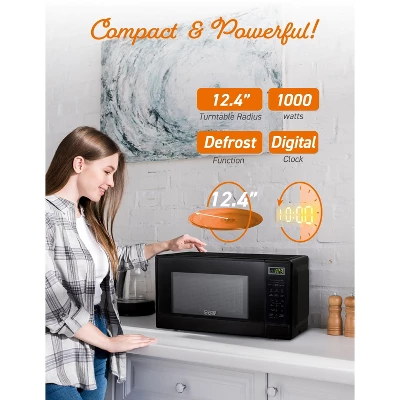 COMMERCIAL CHEF Countertop Microwave 1.1 Cu. Ft. With 10 Power Levels 7 COMMERCIAL CHEF Countertop Microwave 1.1 Cu. Ft. With 10 Power Levels - Image 5