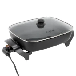 MegaChef 3qt Electric Fry Pan With Non-Stick Coating