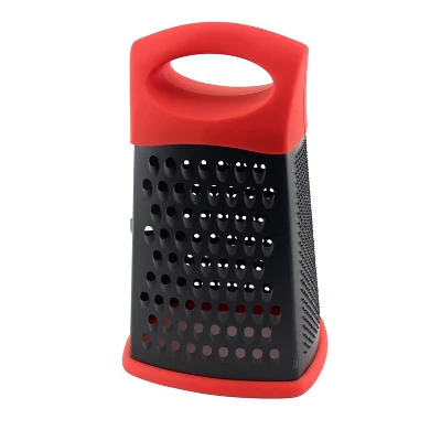 BergHOFF CooknCo 10" Non-Stick Grater, Red & Black 3 BergHOFF CooknCo 10" Non-Stick Grater, Red & Black