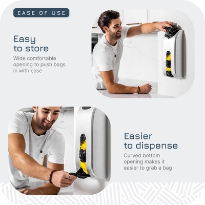 Manterio Bamboo Wall-Mounted Plastic Bag Saver – Durable Organizer For Grocery Bags 4 Manterio Bamboo Wall-Mounted Plastic Bag Saver – Durable Organizer For Grocery Bags - Image 2