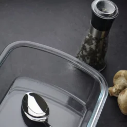 Itopfox 1QT Square Glass Baking Dish With Leak-Proof Lid, Oven & Microwave Safe, Perfect For Baking, Roasting & Storing Food, Ideal For Meal Prep